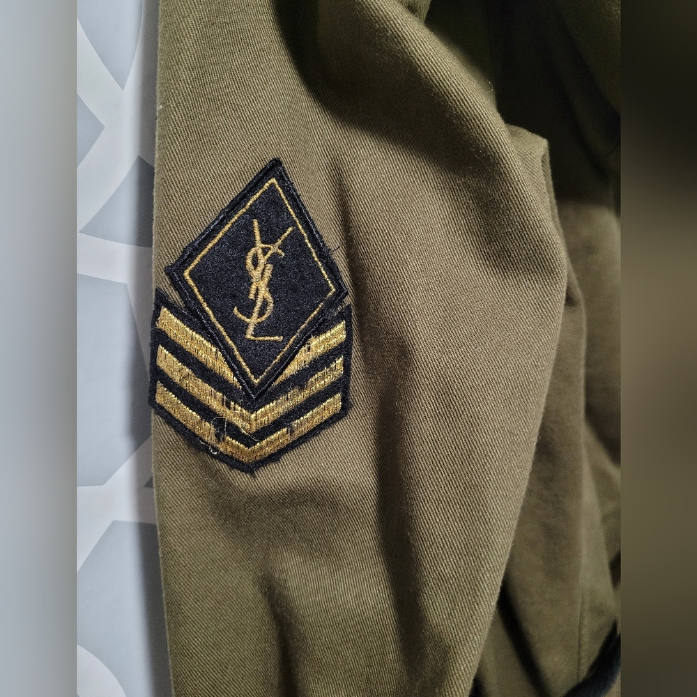 Saint laurent runway army military green hoody dress - Picture 12 of 12